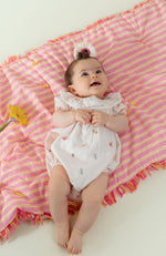 Louise Misha Yolia Romper - Pink Bouquet Stripes