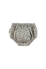 Piupiuchick Baby Bloomer - Light Grey with Black Flowers