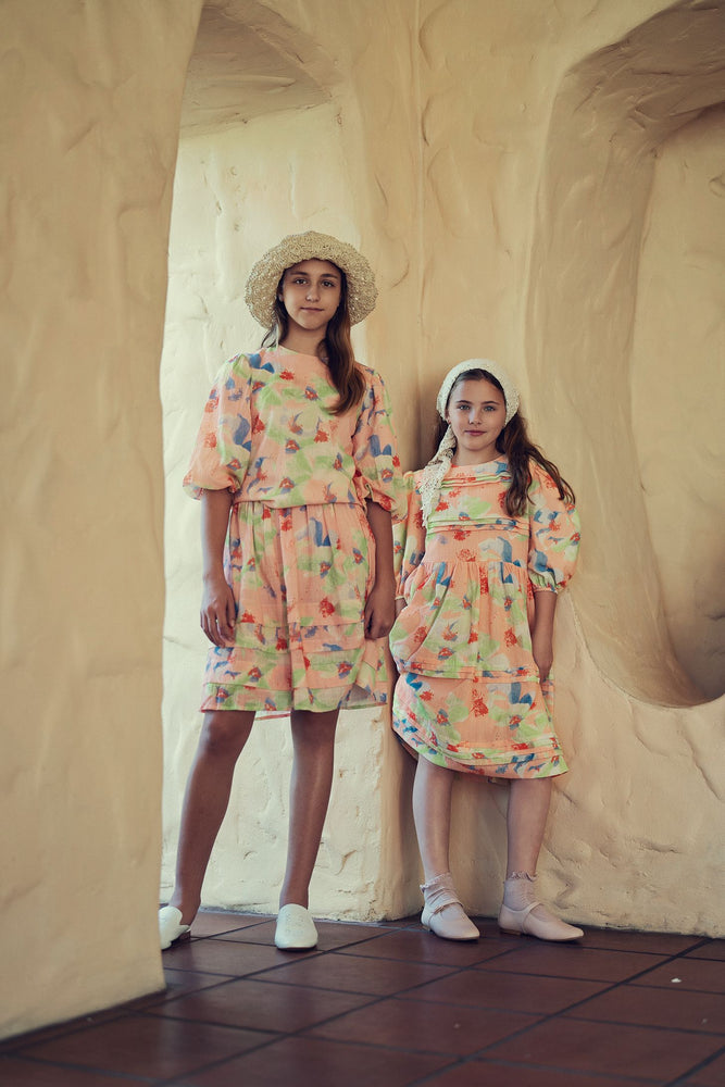 Teela Pintuck Dress - Multicolor