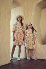 Teela Pintuck Dress - Multicolor