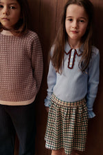 Fub Printed Check Skirt