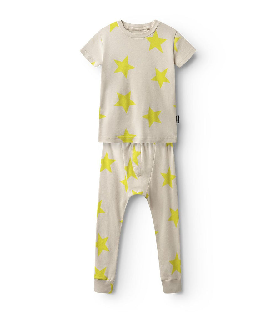 Nununu Star Lounge Set - Smokey Natural/Lime