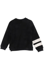 Loud Apparel Stripe Sleeve Sweater - Black