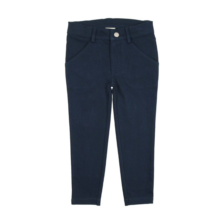 Lil Legs Knit Stretch Pants Navy The Shoppe Miami