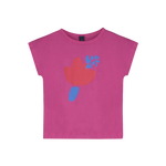 Bon Mot Flower T-shirt - Raspberry