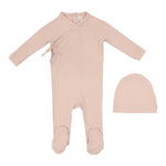 Lilette Wrapover Footie Set - Pale Pink