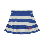 Bon Mot Wide Stripes Mini Skirt - Ivory