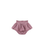 Quincy Mae Waffle Bodysuit Bloomer Set - Mulberry