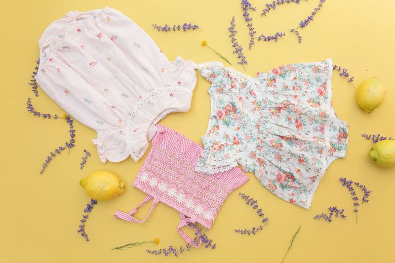 Louise Misha Yolia Romper - Pink Bouquet Stripes