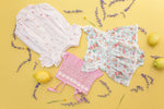 Louise Misha Yolia Romper - Pink Bouquet Stripes