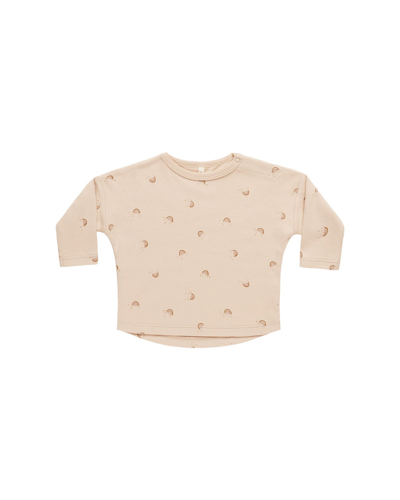 Quincy Mae Long Sleeve Rainbow Tee