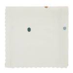 Ra & Da French Knot Stroller Blanket - Ocean