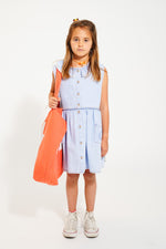 Piupiuchick Short Dress - Light Blue Soft Denim