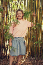 Teela Drop Waist Denim Skirt