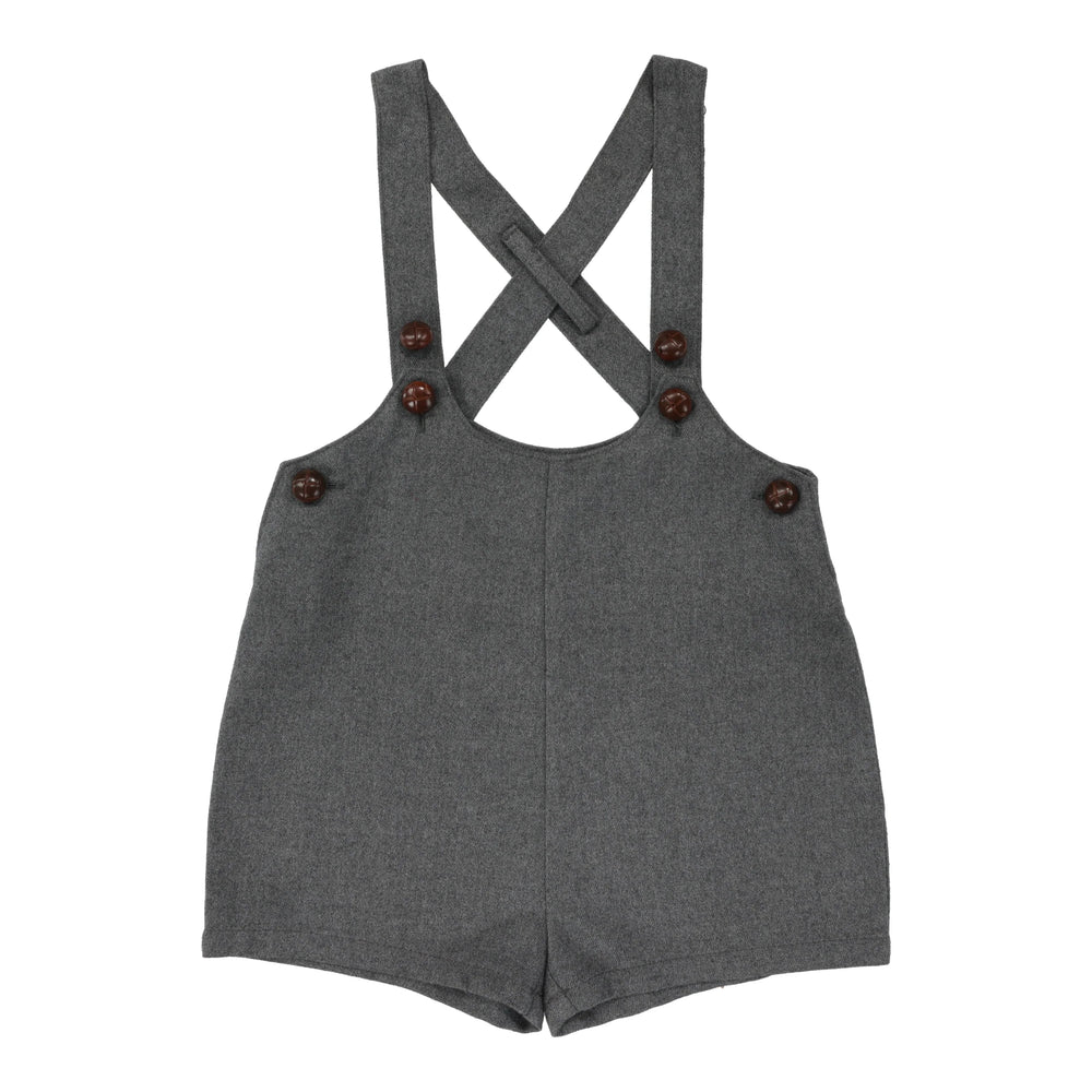 Analogie Suspender Shorts - Grey