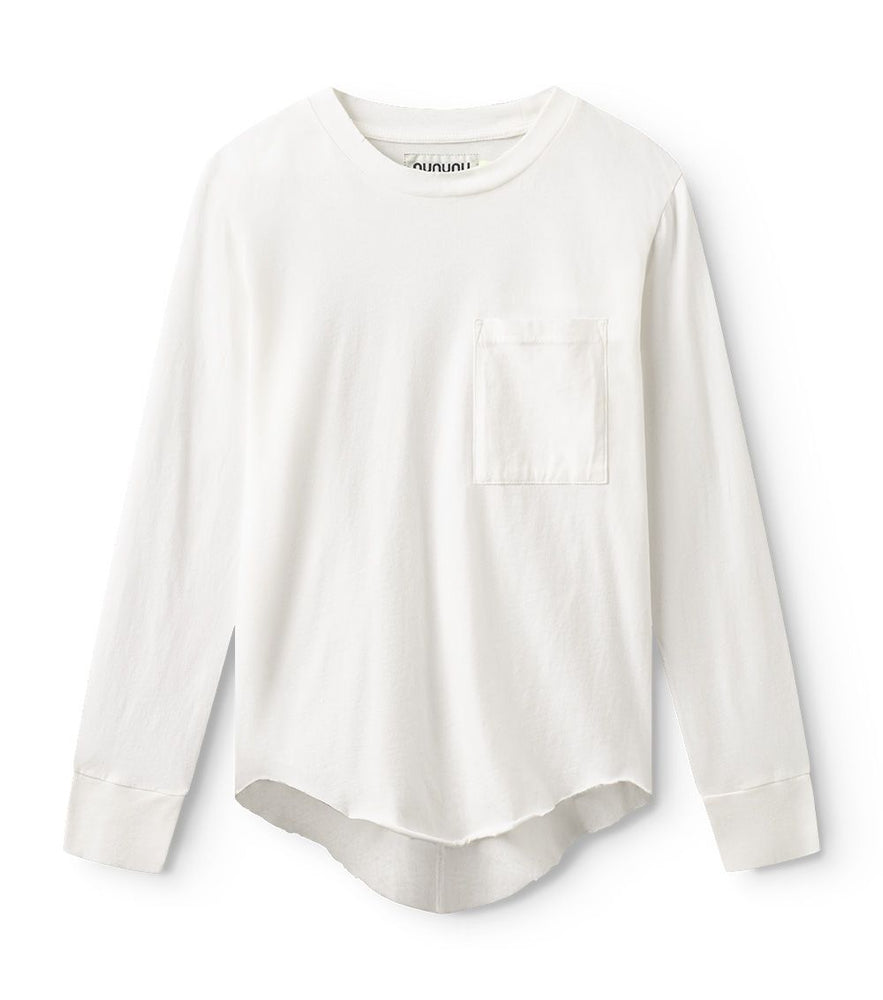 Nununu Long Sleeve Pocket Top - White