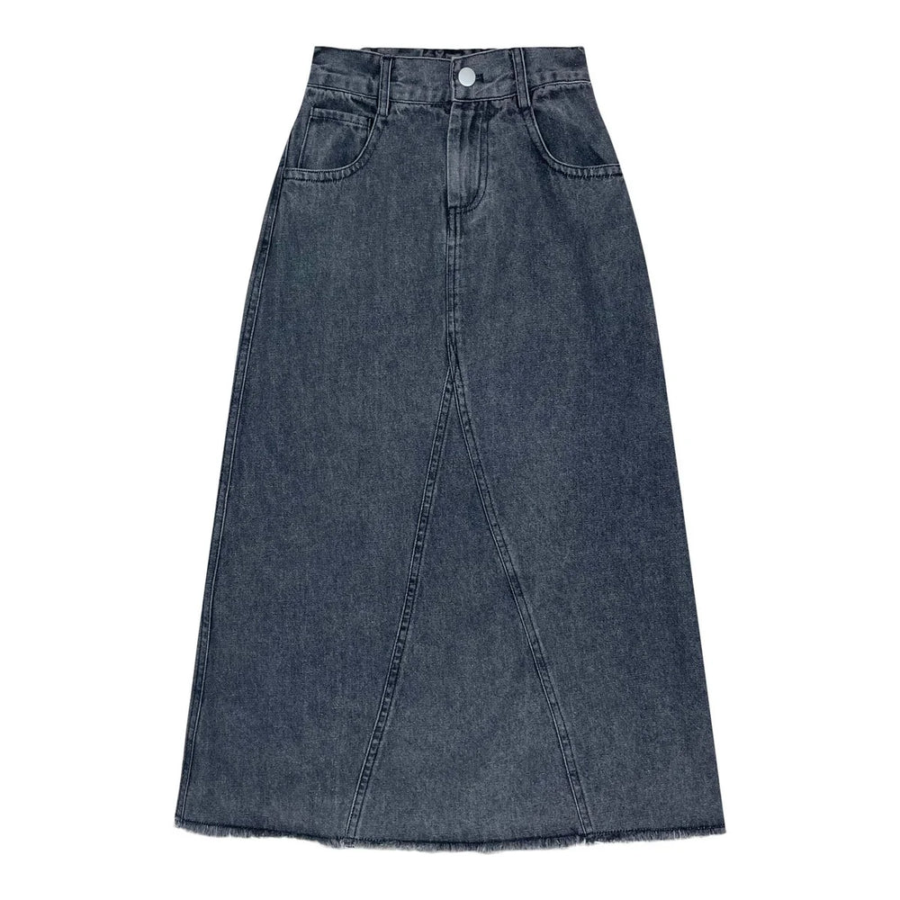 Teela Maxi Triangle Skirt - Black Wash