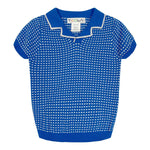 Teela Jacquard Sweater - Cobalt