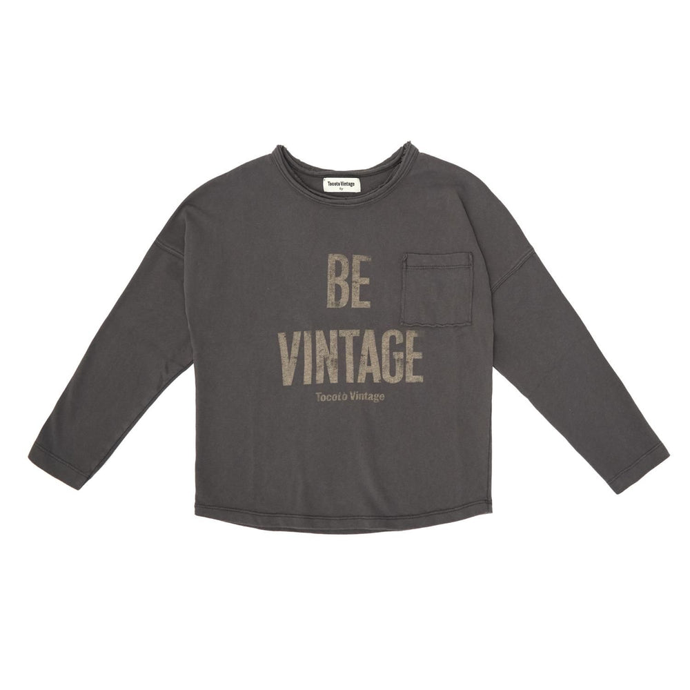 Tocoto Vintage Be Vintage T-shirt - Dark Grey