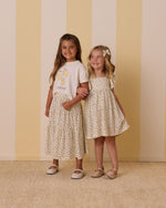 Rylee + Cru Tiered Midi Skirt - Lemons