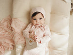 Lilette Graphic Pointelle Footie Set - Soft Pink Bow