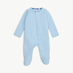 Magnetic Me Pointelle Footie - Love Lines Blue