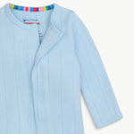 Magnetic Me Pointelle Footie - Love Lines Blue