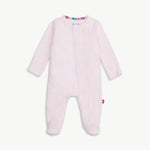 Magnetic Me Pointelle Footie - Love Lines Pink