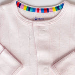 Magnetic Me Pointelle Footie - Love Lines Pink