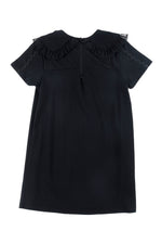 Loud Apparel Black Collar Dress