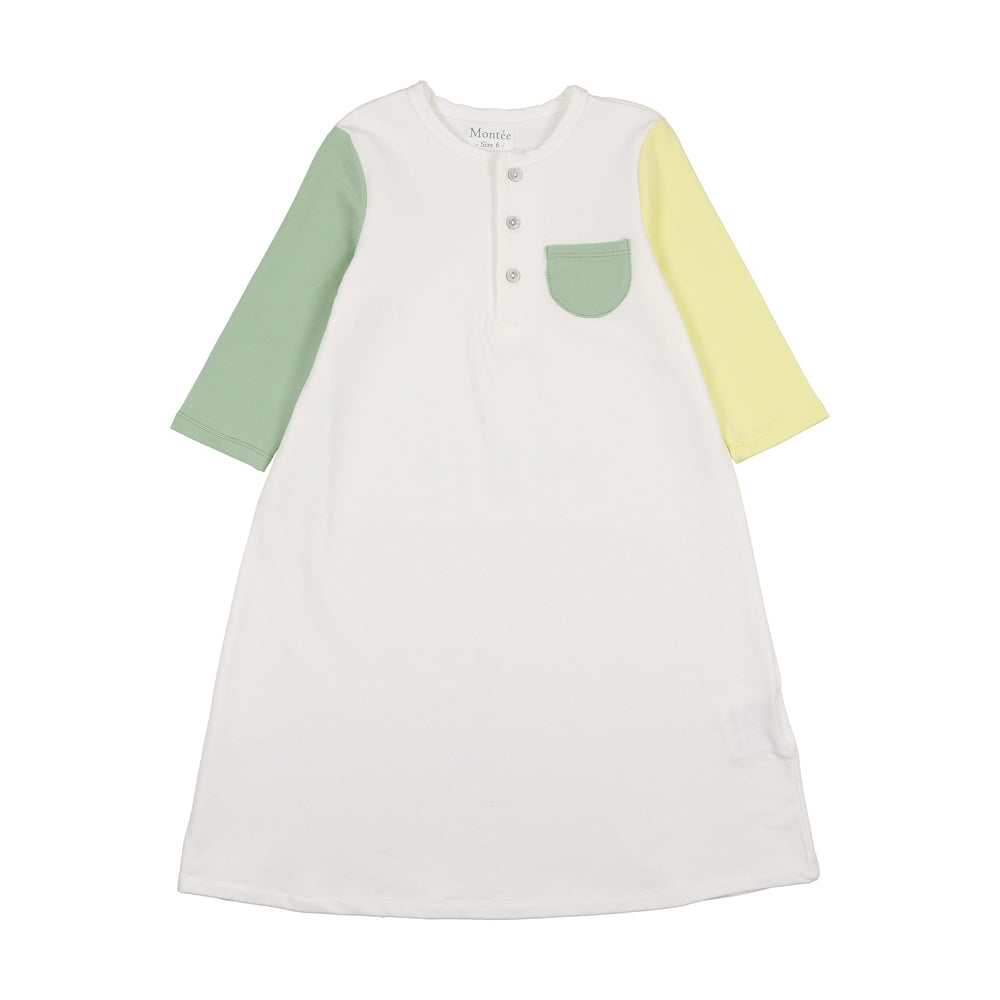 Montee Colorblock Dress - Sage