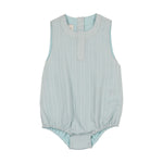 Maniere Faux Tab Romper - Blue