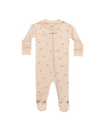 Quincy Mae Zip Sleeper Footie - Rainbows