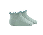 Condor Ribbed Contrast Ruffle Trim Sock