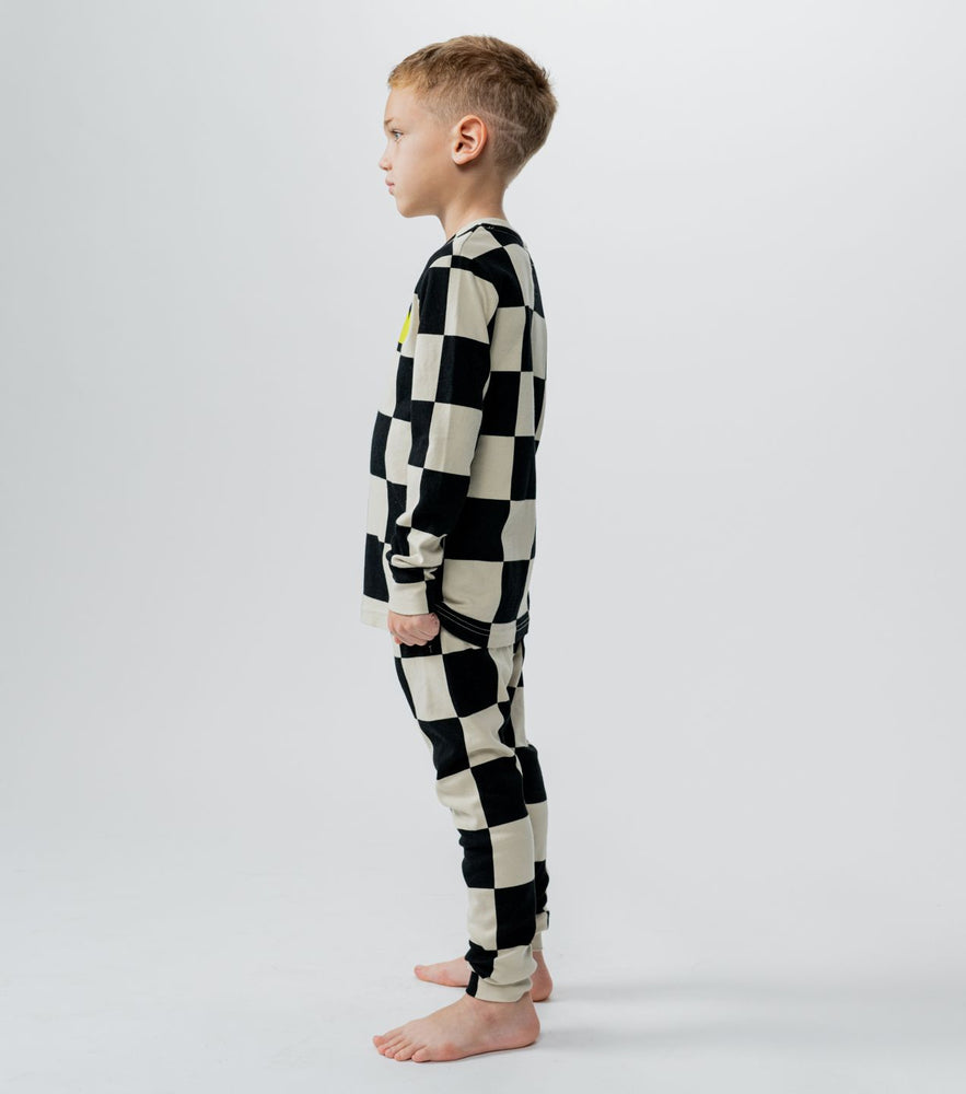 Nununu Checkmate Loungewear - Smokey/Natural