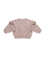 Quincy Mae Ruffle Sweat Set - Polka Dots