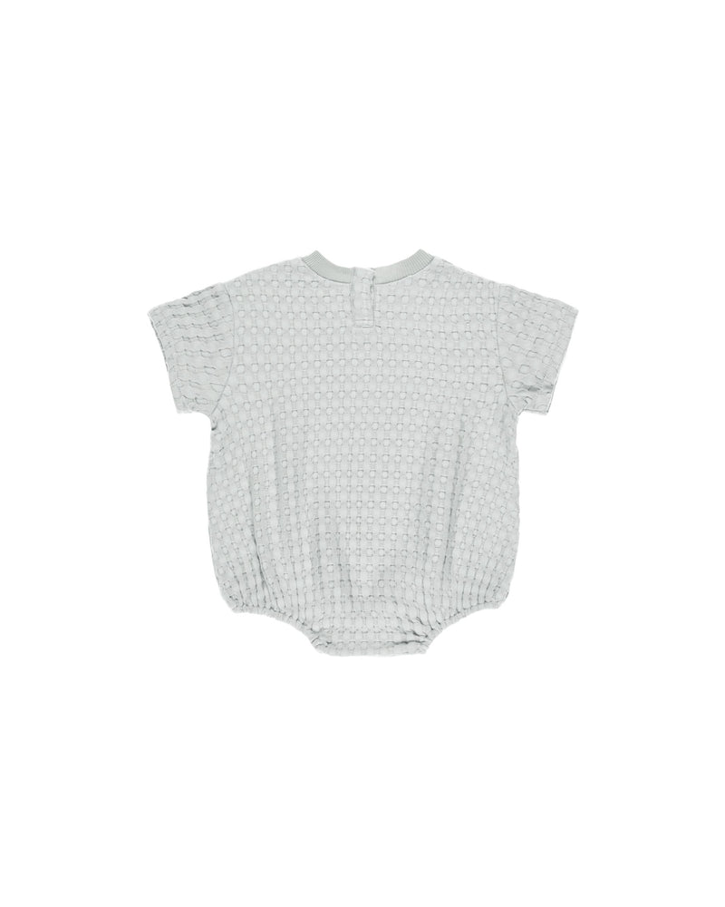 Quincy Mae Relaxed Bubble Romper - Sky