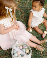Noralee Georgie Romper - Sage Stripe