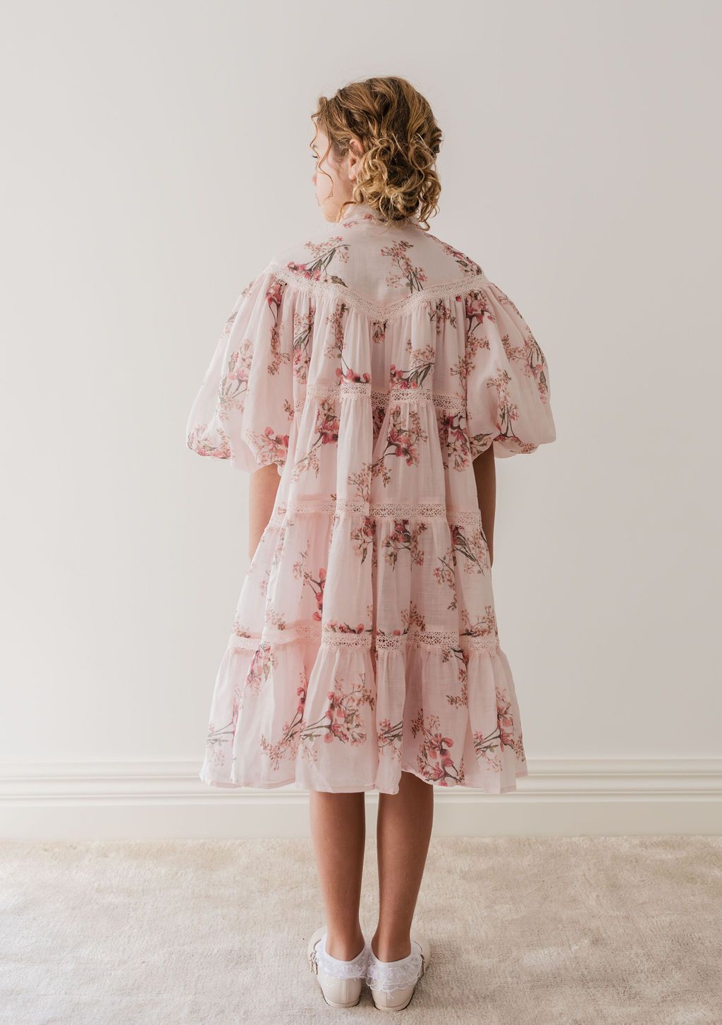 petite amalie pink dress Petite Amalie Tulle Dress (3-14 Years) In Dahlia Print, Size 3 Yrs