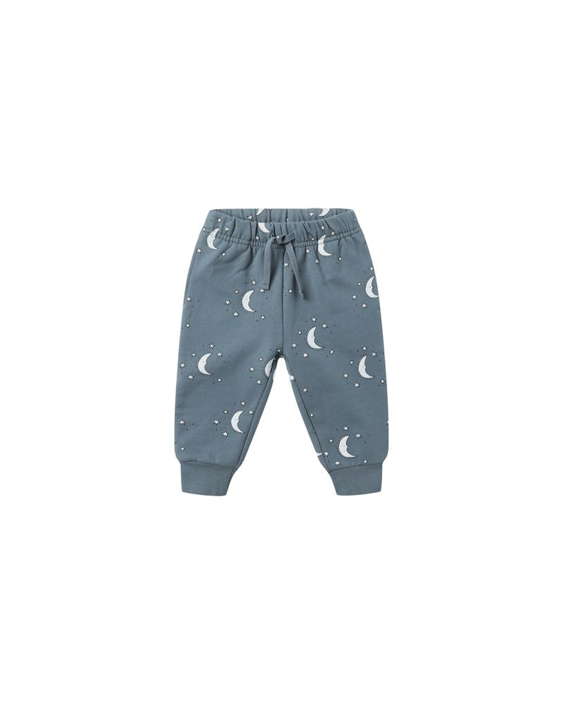 Quincy Mae Relaxed Fleece Sweatshirt Set - Silver Moons