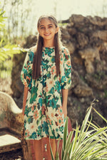 Teela Teal Floral Dress
