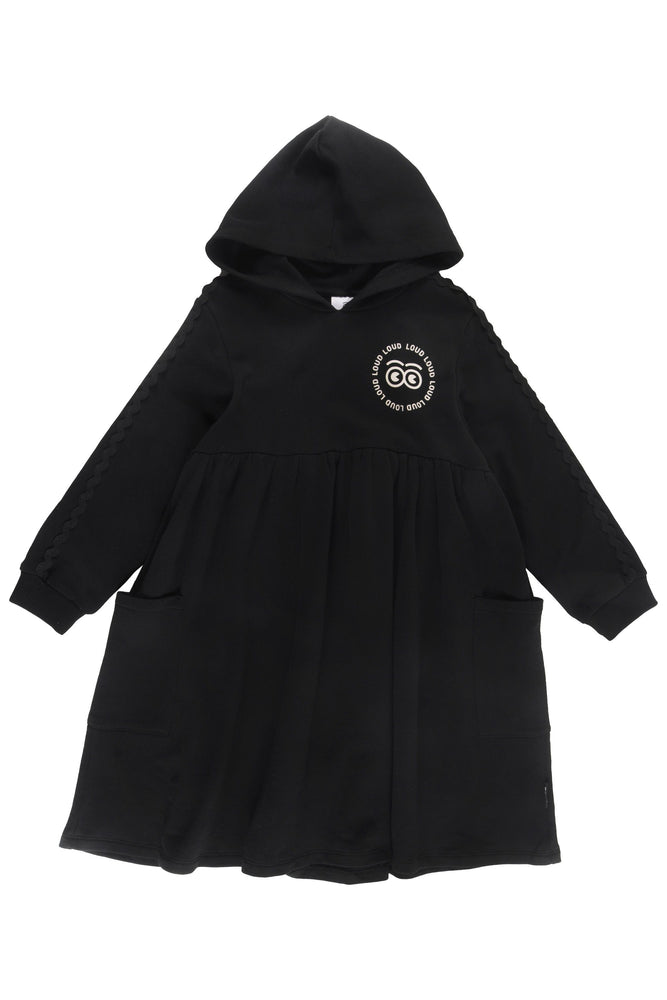 Loud Apparel Hoodie Roof Dress - Black