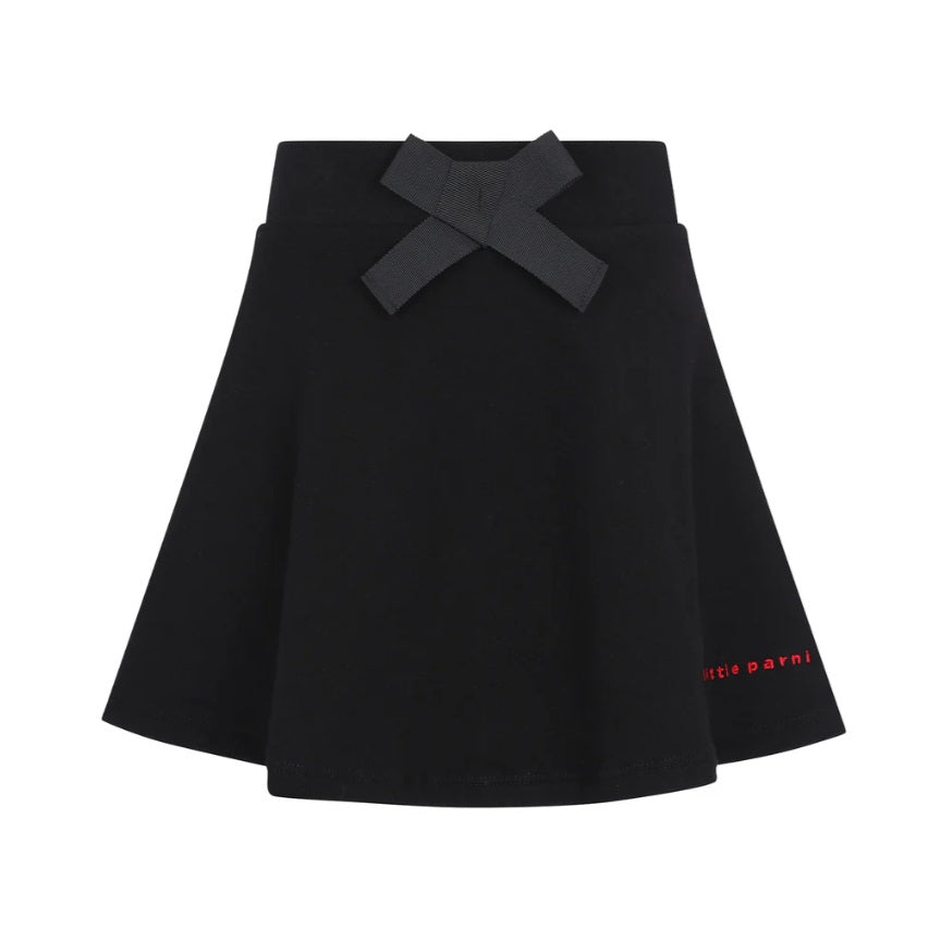 Little Parni Short Bow Skirt - Black