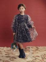 Teela Organza Dress - Blue