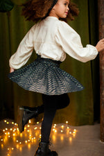 Louis Louise Artemis Skirt - Twill Gold Dots