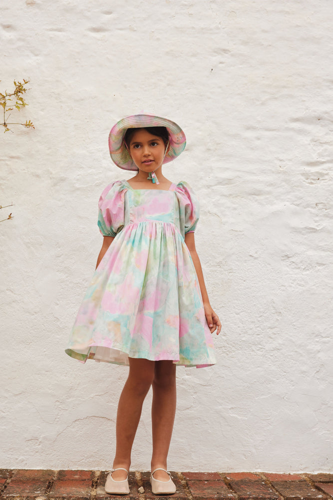 Bebe Organic Violetta Watercolor Dress
