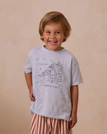 Rylee + Cru Raw Edge Tee - Amalfi Coast