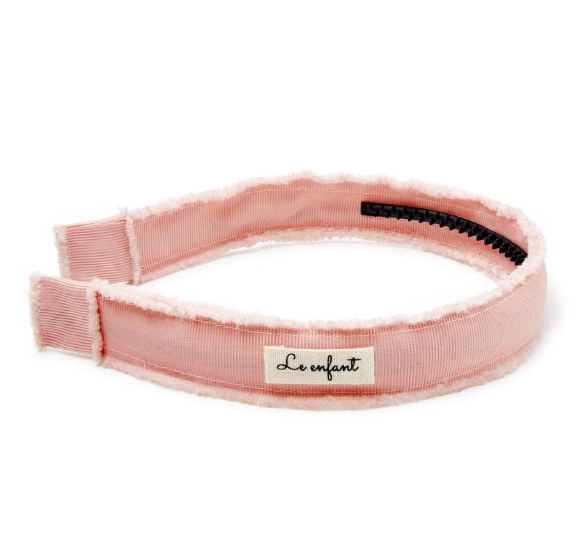 Le Enfant Raw Edge Logo Sweatband Red Le Enfant Raw Edge Logo Sweatband Red