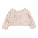 Lilette Popcorn Weave Cardigan Set - Petal