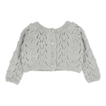 Lilette Popcorn Weave Cardigan Set - Light Blue